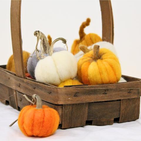 Needle Felted Pumpkins 1